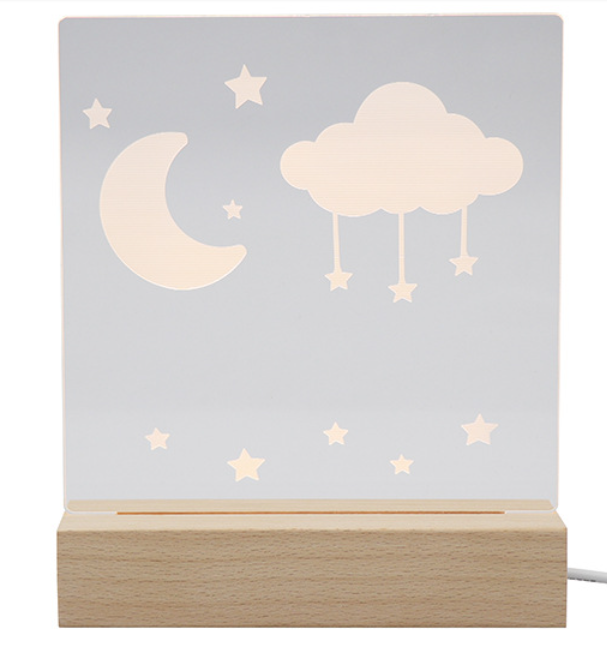 Cross-border e-commerce new and exotic products 3d night light Christmas gift for children's creative cartoon holiday