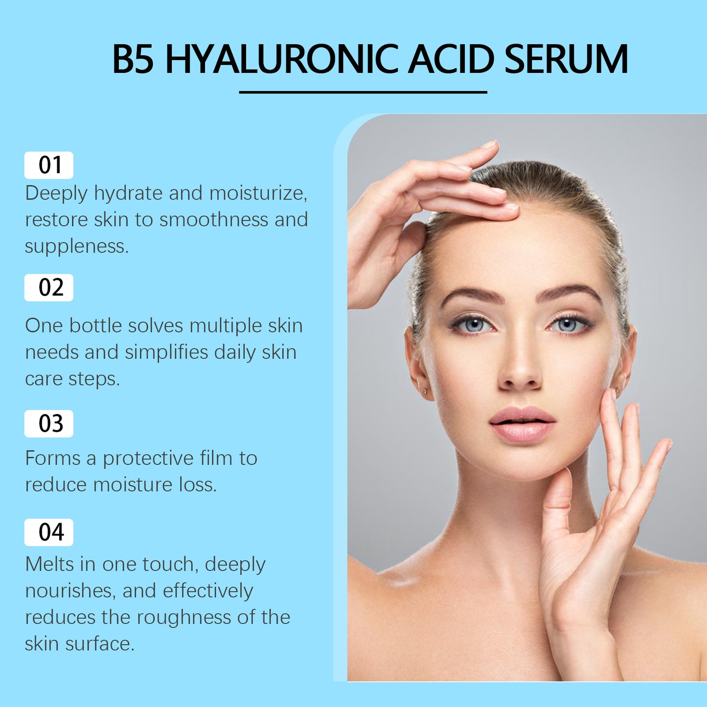 OUHOE b5 hyaluronic acid essence facial skin hydrating moisturizing skin essence