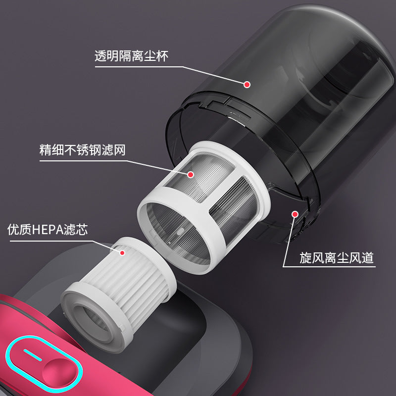 Cross-border bed wireless mite remover charging household ultraviolet sterilization dehumidification vacuum cleaner deep tapping mite remover