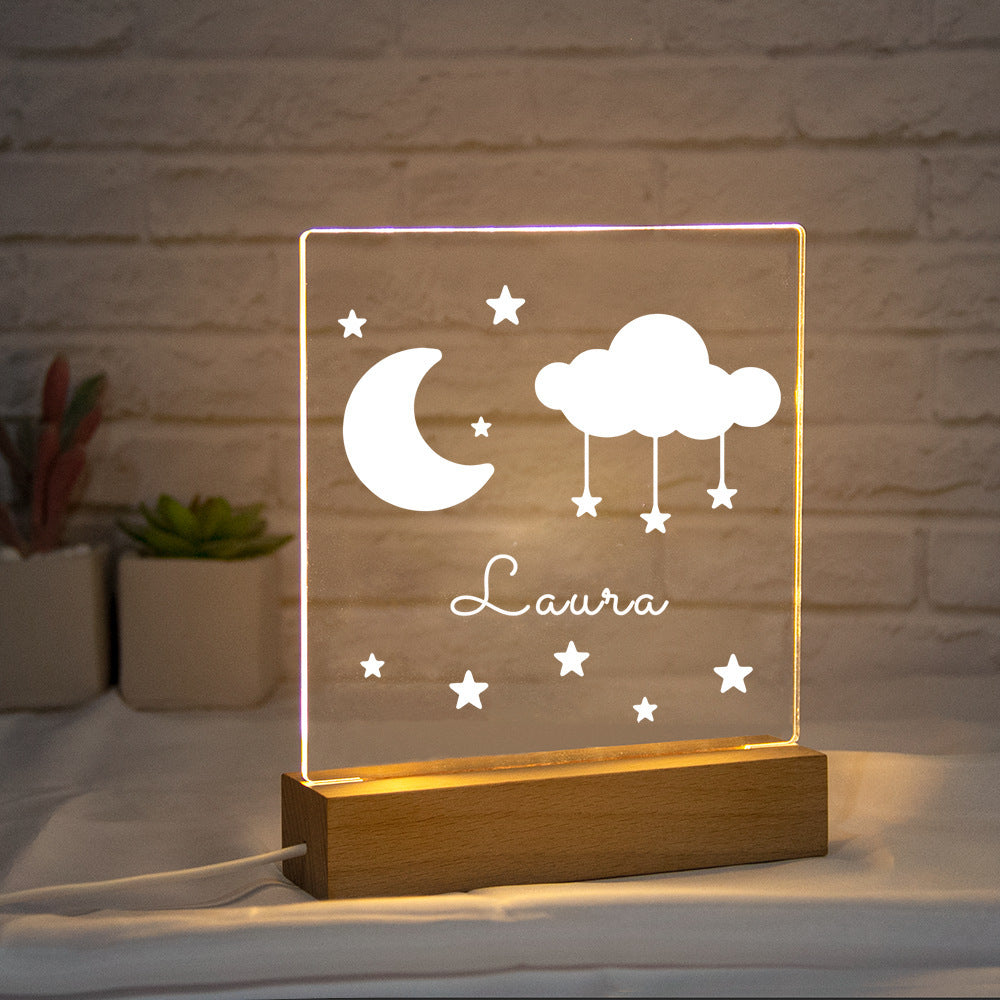 Cross-border e-commerce new and exotic products 3d night light Christmas gift for children's creative cartoon holiday
