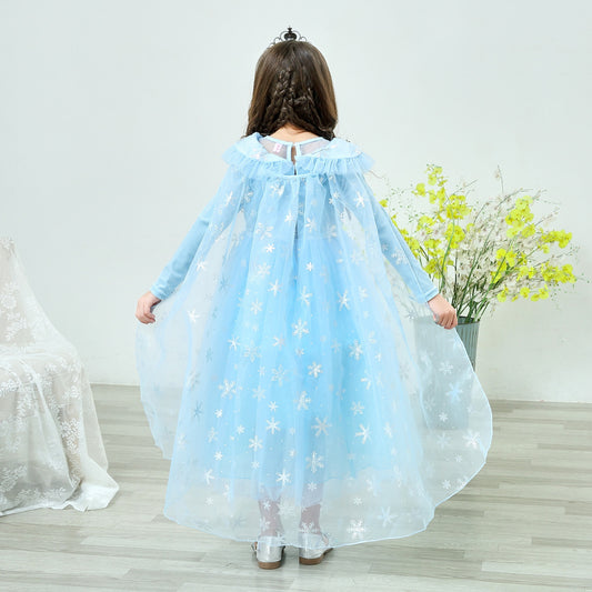 Frozen princess dress Aisha girls dress Aisha elsa children's Christmas costume long-sleeved