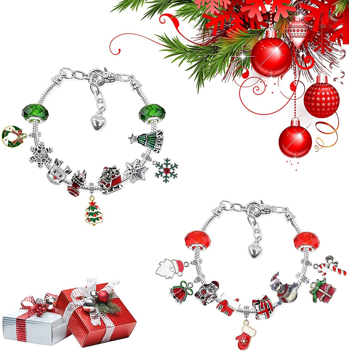 Amazon Countdown 24 Calendar Advent Surprise Blind Box DIY Creative Combination Christmas Bracelet Set